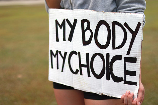 my body my choice sign pro-choice